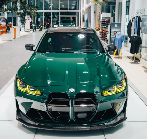 For BMW M3 G80 M4 G82 Stylish Carbon Fiber MP Style Front Air Intake 2 Pcs Rear Fender Flares Carbon Fiber Car Grills