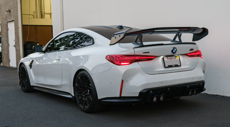 AD Style Dry Carbon Fiber Swan Neck Spoiler for BMW G82/G83 M4 