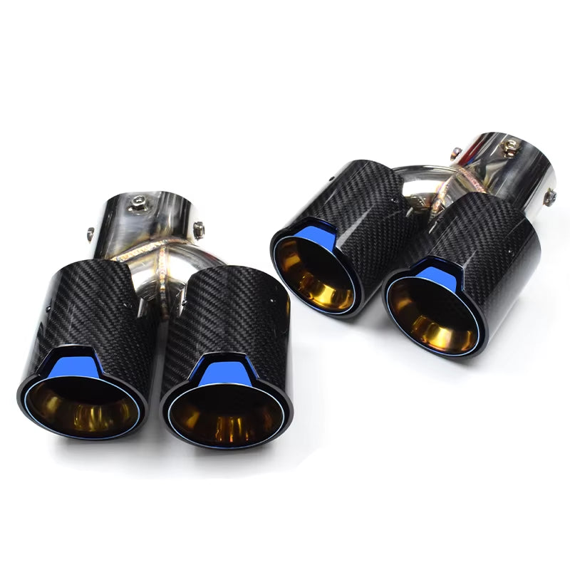 BMW Carbon Fiber Quad Exhaust tips for M240I M340I M440I