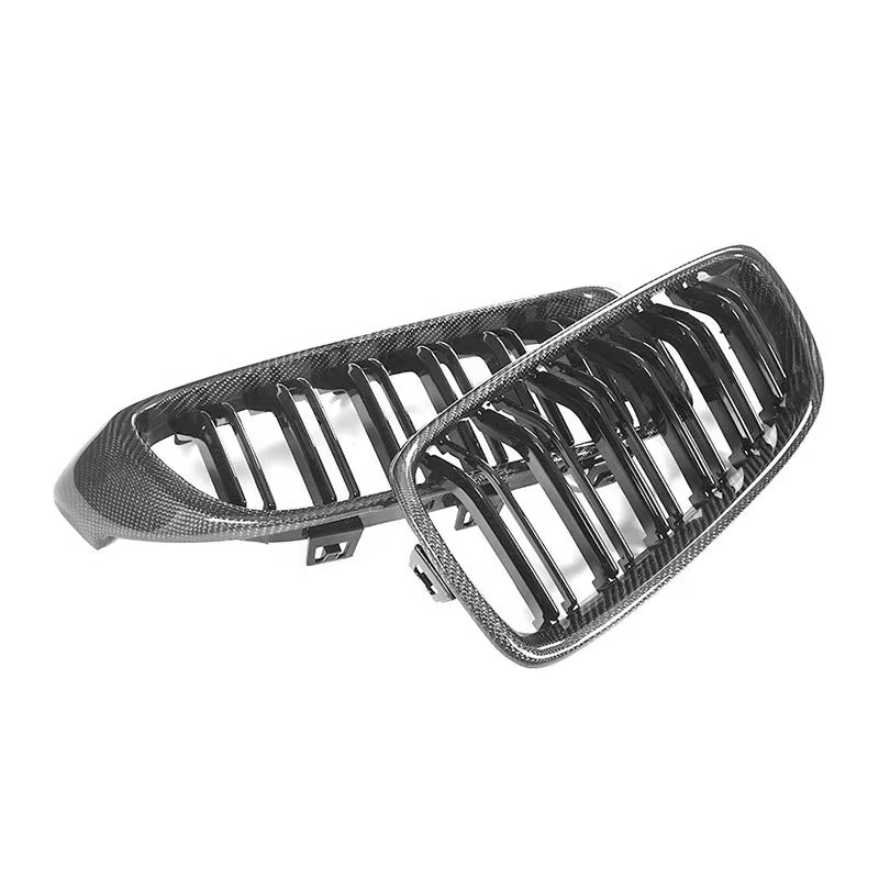 BMW Carbon Fiber Grill for M3 F80 M4 F82 F83 2013-2018 Front Bumper Kidney Grille 