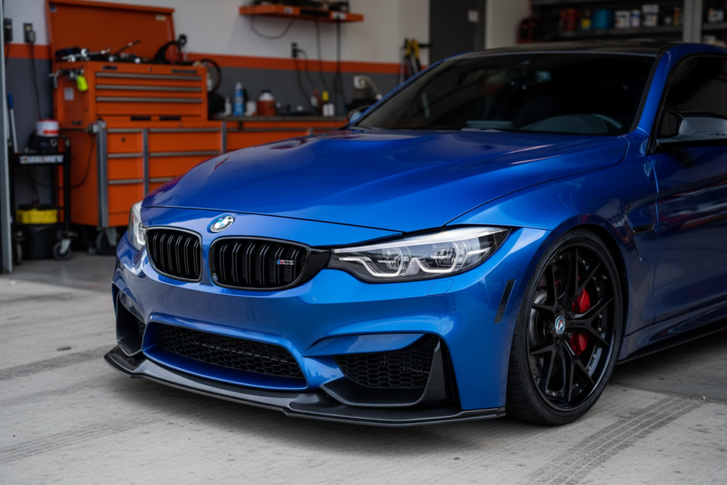 CS Style Carbon Fiber Front Lip for BMW F80 M3 / F82 / F83 M4