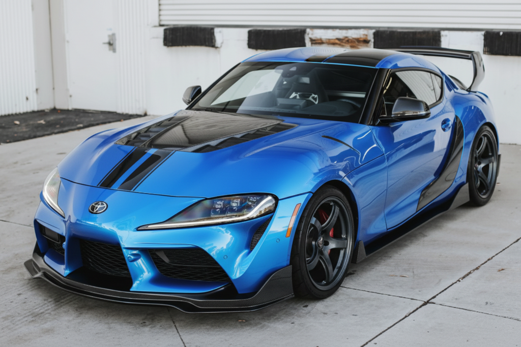 MB Style Carbon Fiber Front Lip for Toyota Supra MK5 A90 A91 GR